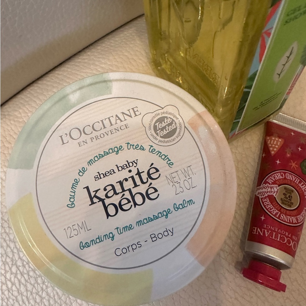 L’Occitane NWT Set of 3 Shower Gel Massage Crème Light Hand Cream Festive Garden - Picture 3 of 9